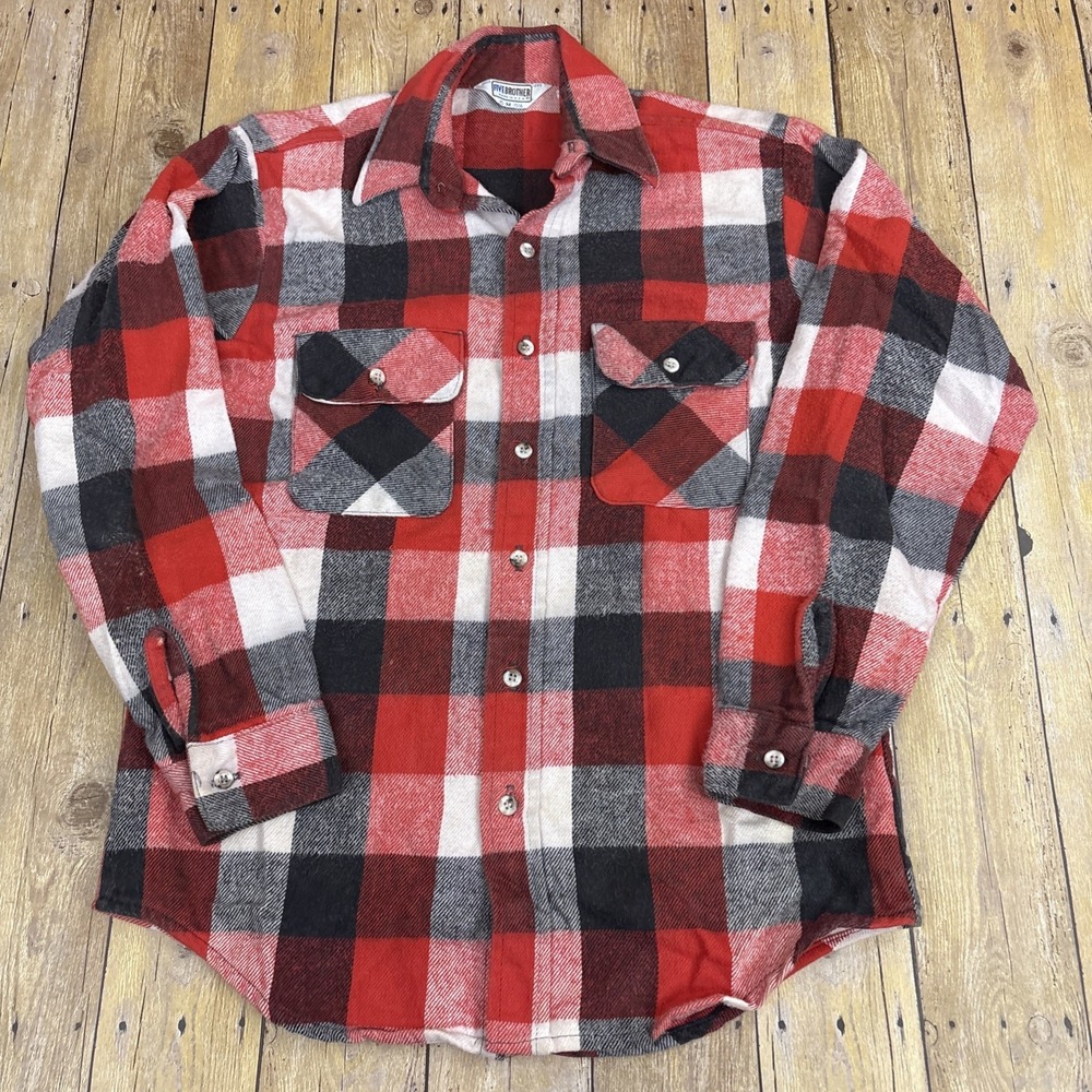 Five Brothers Flannel Shirt Vintage Mens Medium